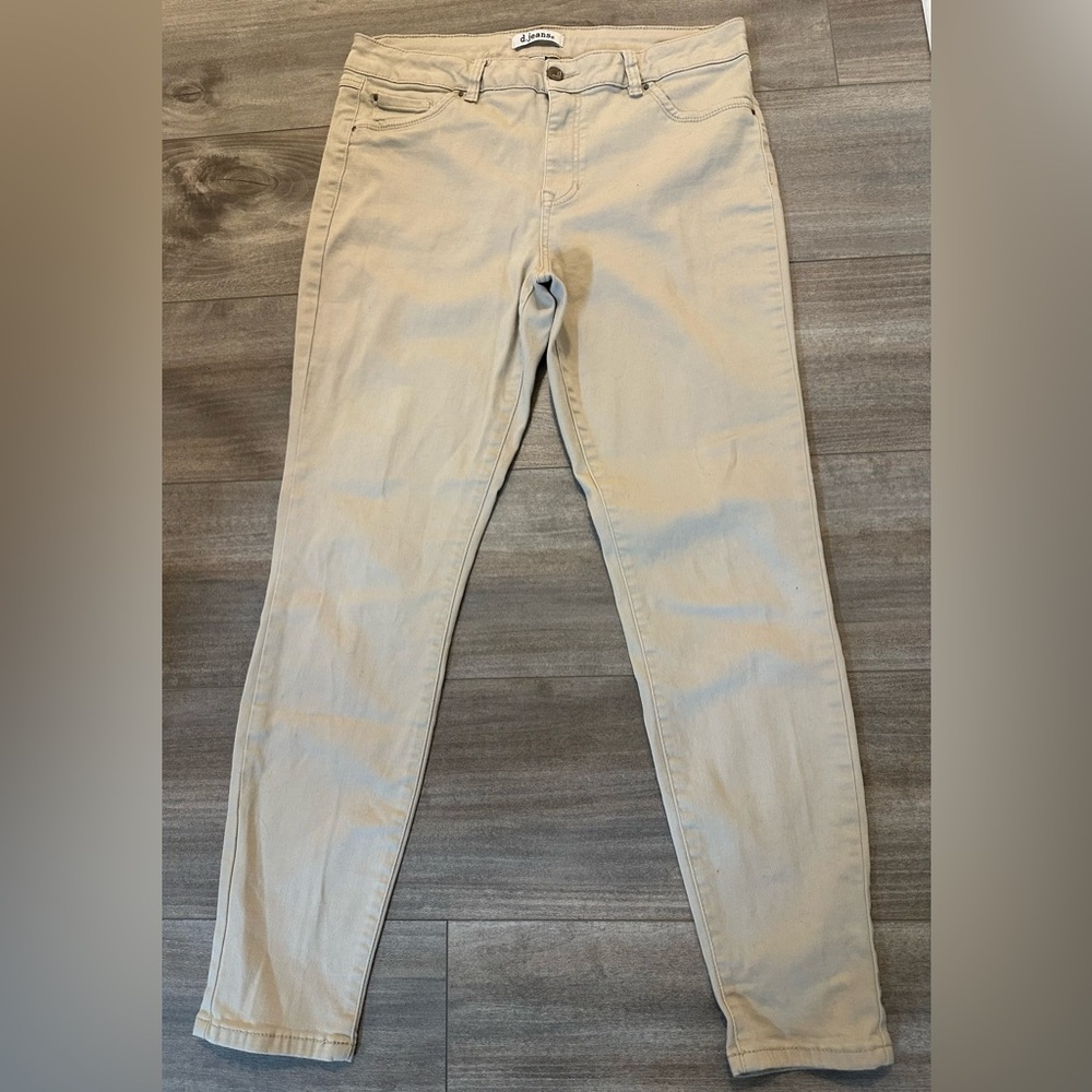 d. jeans Khaki Straight Leg Jeans - Size 14